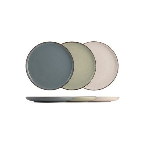 4 assiettes plates PEARL - Porcelaine - 19cm