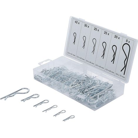Assortiment de goupilles à ressort Ø 2,4 - 4,0 mm 150 pièces (1/5)