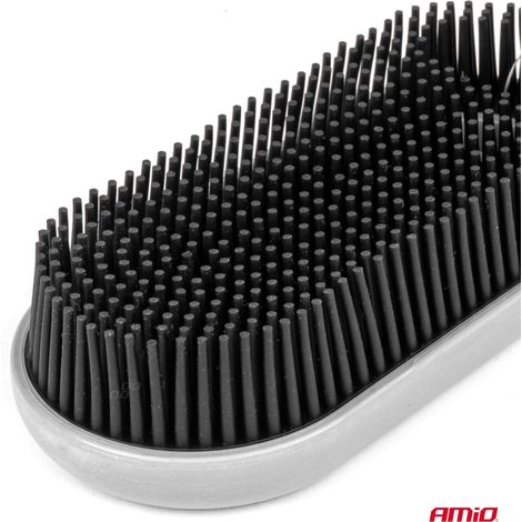Brosse en caoutchouc pour nettoyer les poils d'animaux amio-04020 (1/2)