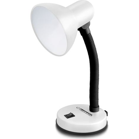 Lampada da scrivania esperanza e27 vega bianca