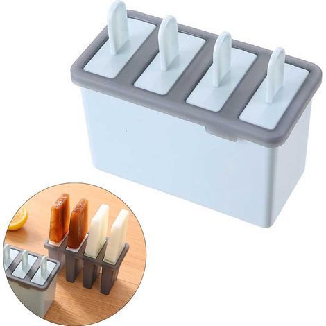 Ensemble de 4 moules à glace - Fabriquez vos propres glaces maison - Outils pratiques - (1/5)