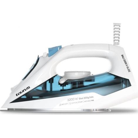 Taurus BALI 3200 X-SLIDE Plancha vapor-seco Suela de cerámica 3200 W Azul, Blanco (1/5)