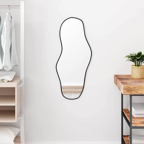 vidaXL Wall Mirror Black 80x35 cm (1/5)