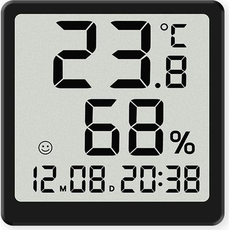 Reloj Despertador Electrónico - Pantalla LCD Grande - Termómetro y Higrómetro Integrados - Para Hogar Oficina Cocina - 1 Unidad (1/5)