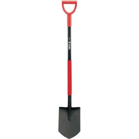 Spitzer Spaten mit ergonomischem Metallstiel (1/2)