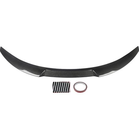 Spoiler trasero, plástico ABS, compatible con coupé de lujo, aspecto de fibra de carbono. (1/2)