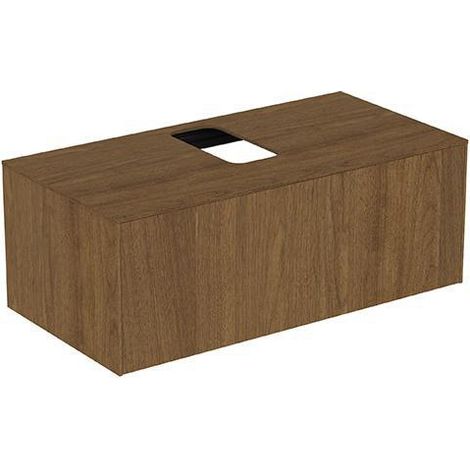 IS WT-Platte Conca ohne Ausschnitt 1002x505mm Walnuss Dunkel