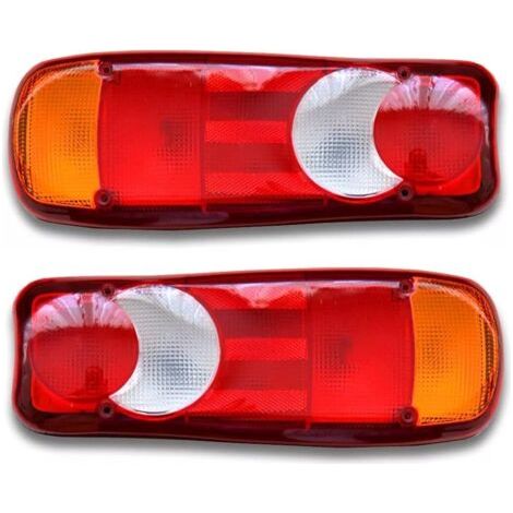 Feux arrières pour camion et remorque – 12V et 24V – Longueur 350mm – Fonction feu arrière, stop, recul, antibrouillard – Plastique ABS (1/5)