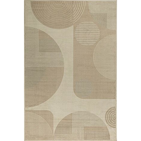Tapis Contemporain Marron Idoia Idéal Salon - Nuance de brun contemporain et chic (1/2)