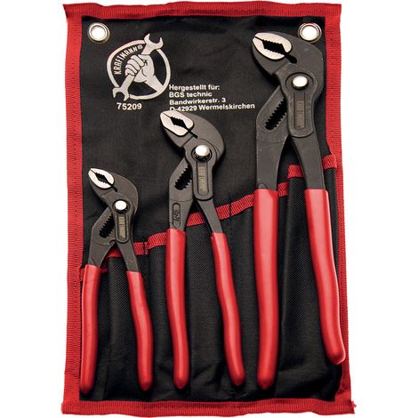 PINZE POLIGRIP REGOLABILI SET 3pz PAPPAGALLO 175-240-300mm BGS (1/9)