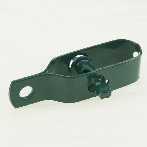 Confezione da 10 tenditori per filo elettrico in acciaio al carbonio per bestiame, bovini, cavalli, fattoria, giardino, cavo a cricchetto, spessore 96 mm, verde (1/4)