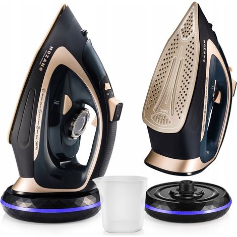 Fer à repasser vapeur sans fil haute puissance 2600W, revêtement céramique Mozano