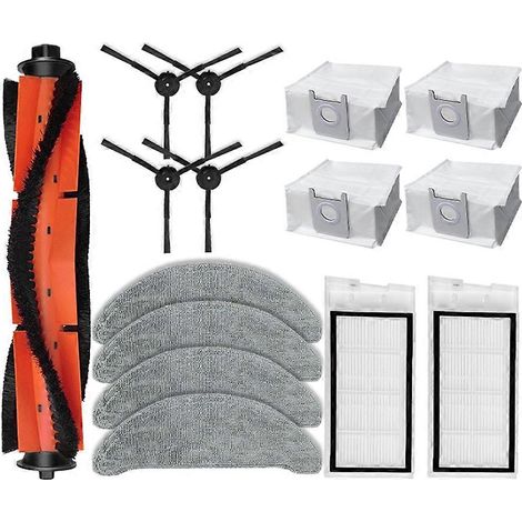 Filtre pour aspirateur brosse pour aspirateur Filtre de brosse pour aspirateur filtre de Roidmi Eve Plus SDJ01RM Robot Aspirateur pièce détachée Accessoires Main Side Brosse HEPA Filtre Serpillière Ra (1/5)
