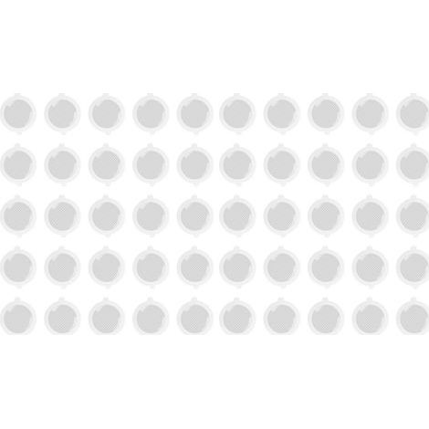 50pcs Douleur de douche Coiffe de cheveux Catcher en fibre de verre pratique Pratique de diamètre de diamètre de mailles dense pratique, 3 mm, 3 mm (1/5)
