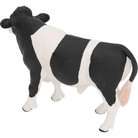 Figura de vaca de juguete, animal de granja, decoración - adorno de escritorio para aula infantil, resina.