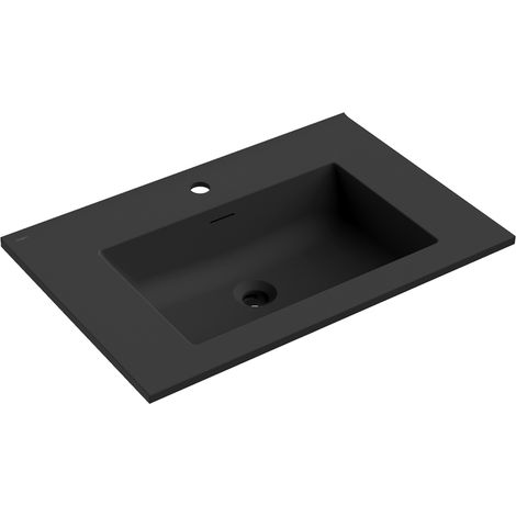 Mexen Otis lavandino da incasso 71 x 46,5 cm, nero opaco - 25187071 (1/3)
