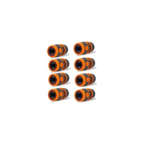 8-teiliges Schlauchverbinder-Set, Schnellkupplungen für 1/2"-Gartenschläuche, Schnellkupplungs-Endstücke für Schlauchanschluss - Crezuo (1/4)