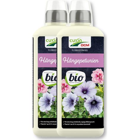 Engrais liquide Cuxin pour les pétunias suspendus bio