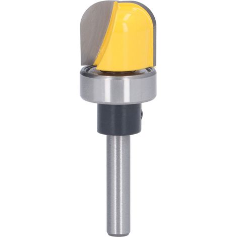 Fraise à affleurer acier 45 trempé revêtement PTFE, fraise à copier pour tiroirs fond profond arrondi 6x3/4 (1/5)