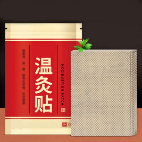 Boîte de 20 patchs de moxibustion pour les soins de santé et la thérapie par la chaleur de la moxibustion (1/5)