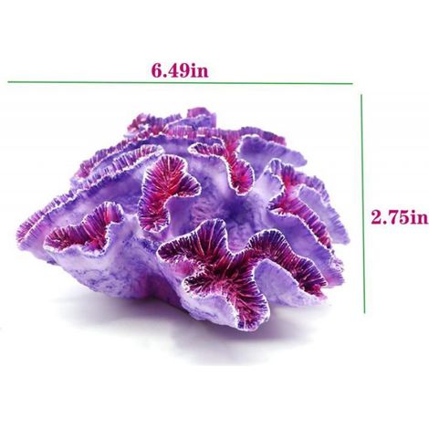 Ornements de corail pour décoration d'aquarium, accessoire décoratif pour aquarium, pièces de décoration réalistes pour bac aquatique (1/5)