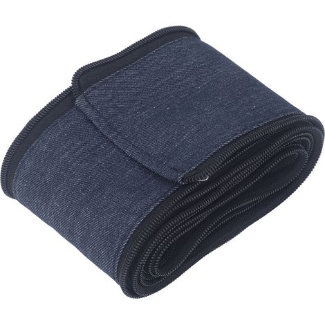 Housse de câble de torche de soudage TIG avec fermeture éclair, gaine de protection en denim, 5 cm x 4 m (1/5)