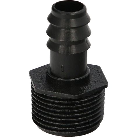 Raccordo Filetto Maschio 3/4" A Presa Per Tubi Gocciolanti Ø 16 mm. (Confezione da 100 Pezzi)