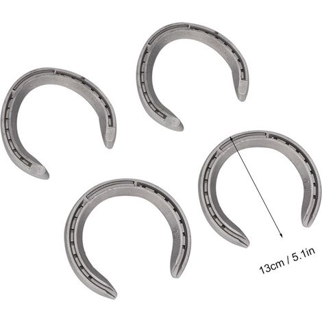Juego de 4 herraduras de aluminio, tipo 5, para montar a caballo y entrenar caballos. (1/5)