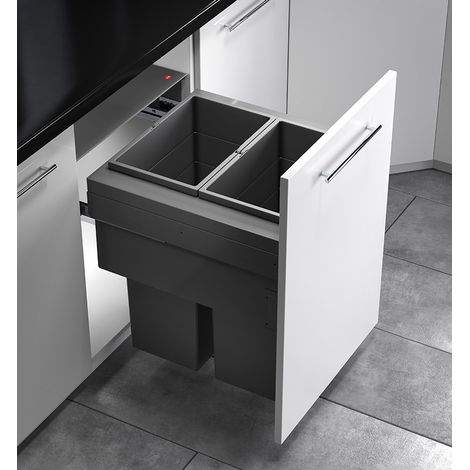 Poubelle de cuisine tri sélectif 2 bacs encastrable 70L (35+35) Hailo AS Euro Cargo 500 NT480 (1/4)