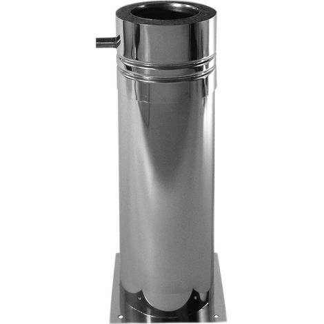 Support télescopique inox diamètre 180 mm 60 - 520 mm double paroi