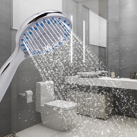 2 Stück Handbrauseköpfe, verstellbar, wassersparend, für Badezimmer (1/5)