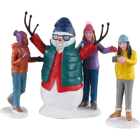 Lemax Snoeman Selfie Set 3 02940 Villaggio Di Natale