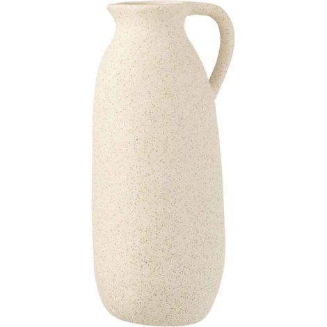 Vase Design en Céramique "Cruche" 35cm Beige (1/2)