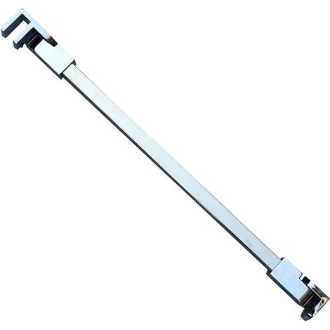 80cm Frameless Stainless Steel Shower Door Fixed Panel Wall-to-glass Support Bar for 6mm 8mm 10mm Thick Glass (1/5)