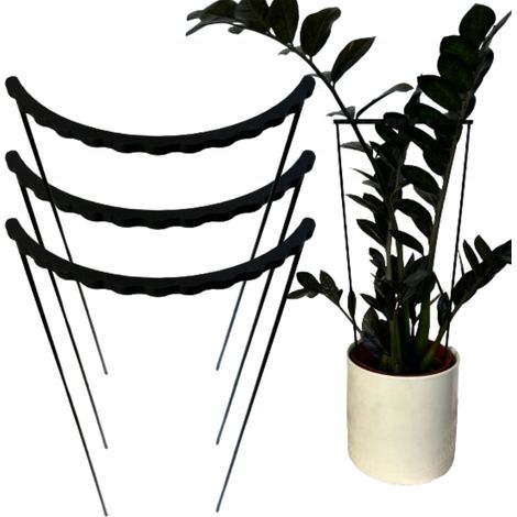 Anillo de soporte para plantas y flores, abrazadera de anillo XL 60x28cm, 3 unidades. (1/5)