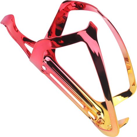 Support de fixation pour bouteille d'eau VTT en alliage d'aluminium, étrier de sécurité rouge et or (1/5)