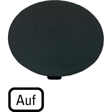 Étiquette bouton ' coup de poing ' noir AUF EATON M22-XDP-S-D3