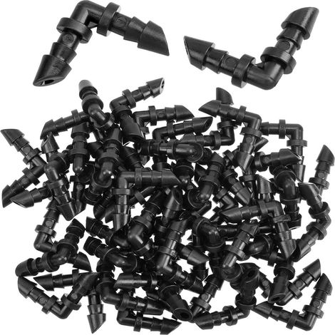 200-piece pack of 1/4-inch barbed elbow connectors, drip irrigation barbed connectors, suitable for universal 1/4-inch drip irrigation tubing, applicable to drip irrigation sprinkler garden lawn syste (1/5)