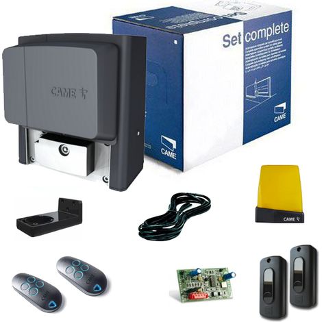 Came – Kit de motorisation portail coulissant jusqu'à 800 Kg – Moteur 230V avec sécurité intégrée – Ouverture partielle pour piétons