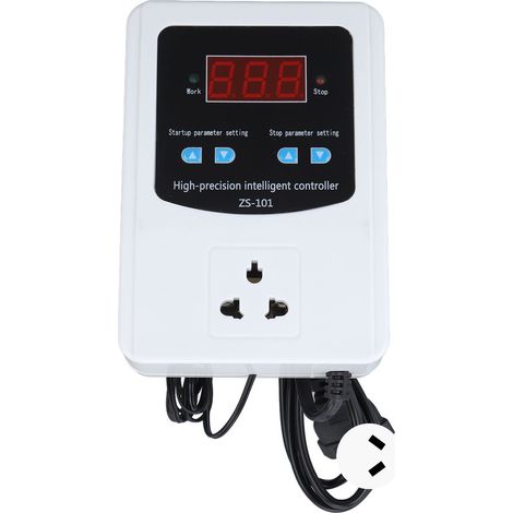 Régulateur de température de serre 1500W, thermostat numérique à affichage LCD 10A prise AU 220V (1/5)