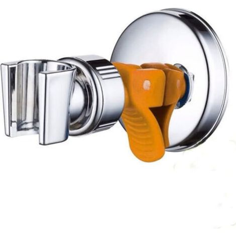 360° Rotating Shower Head Holder Suction Cup Mount, Adjustable Removable Wall-Mounted Shower Head Bracket, Reusable Drill-Free Waterproof Suction Cup Shower Holder (1/5)