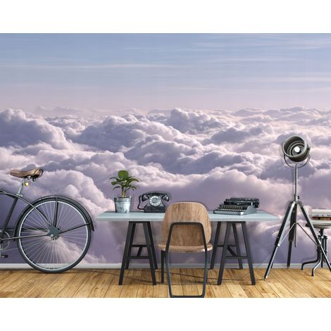 Fototapete Wolken Himmel Natur, für Wohnzimmer und Schlafzimmer, 150 x 105 cm – Komplettset inkl. Kleister & Anleitung (1/5)