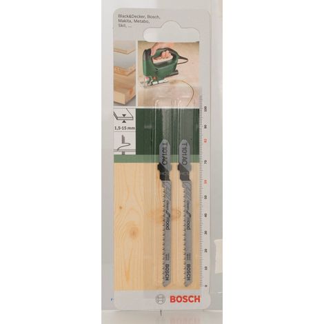 2609256723 HCS - T 101 AO Lame de scie sauteuse pour Coupe courbe Epaisseur 1,5-15 mm Longueur 82 mm (1/3)