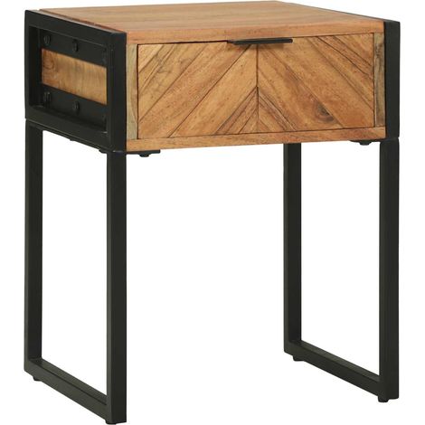 Maison Exclusive - Comodino Marrone 40 x 35 x 50 cm (1/5)