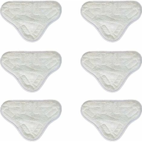6pcs microfibre vadrouilles à vapeur tampons de nettoyage vadrouille à vapeur de remplacement compatible pour H2O X5 H20 lavable (1/3)