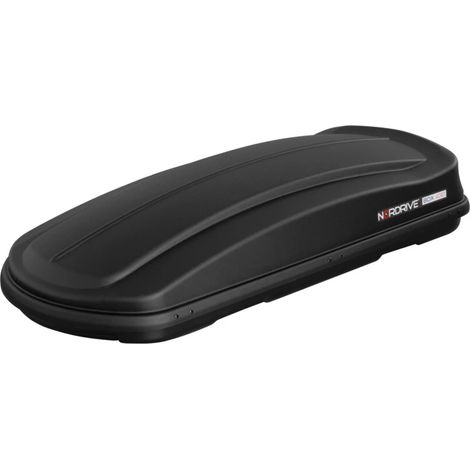 box tetto per auto 430 litri in abs nero goffrato - n60016 (1/6)