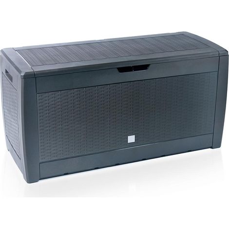 VOUNOT Cassapanca Contenitore da Esterno con Maniglie, 310 L, Antracite