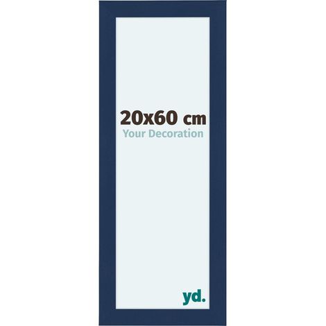 yd. - Cadre photo 20x60 - Bleu Fonce Patine - MDF - Como (1/5)