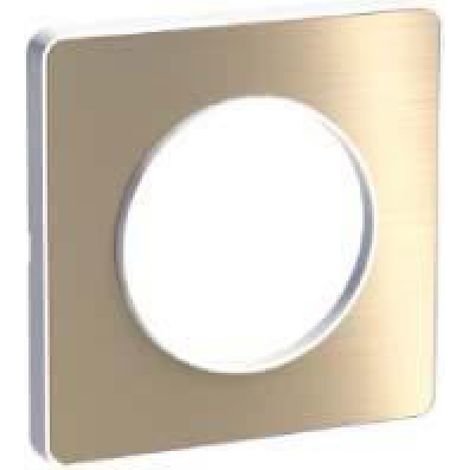 Plaque Schneider Odace Touch Bronze Brossé 1 Poste
