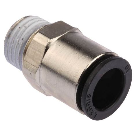 Adaptateur droit fileté Legris LF3000 vers Enfichable 10 mm R 1/4 Mâle ( Prix pour Paquet de 2 )
